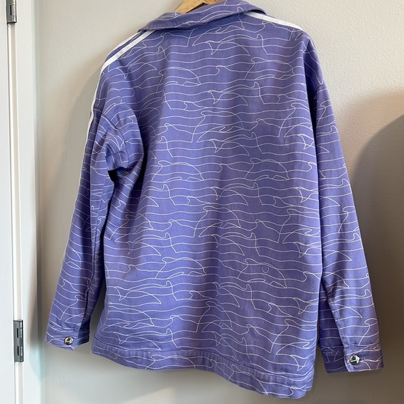Adidas dolphin purple lilac denim jacket - Picture 6 of 6